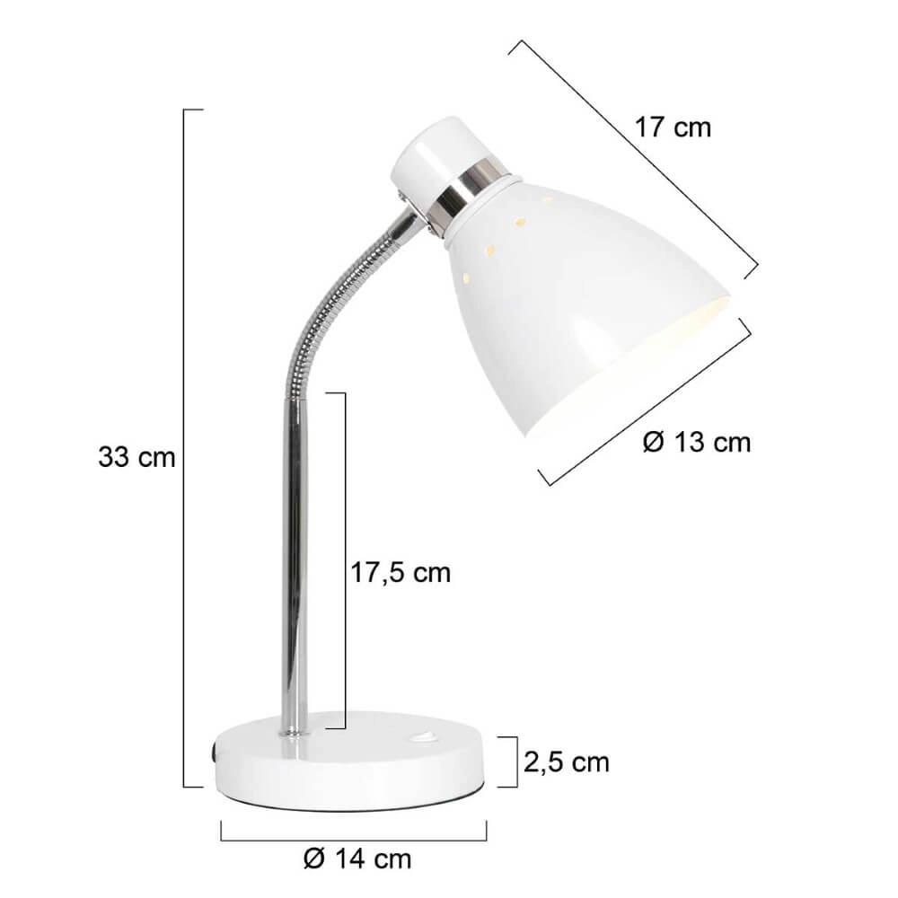 Weiße Schreibtischlampe Spring Steinhauer 8712746161403
