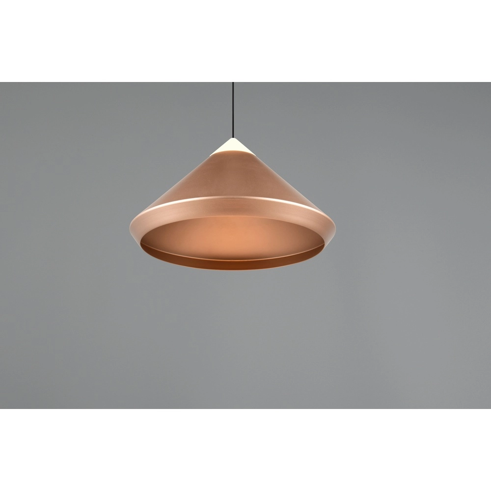 Moderne Pendelleuchte Laguna Ø 30cm kaffeebraun Trio 4017807677522