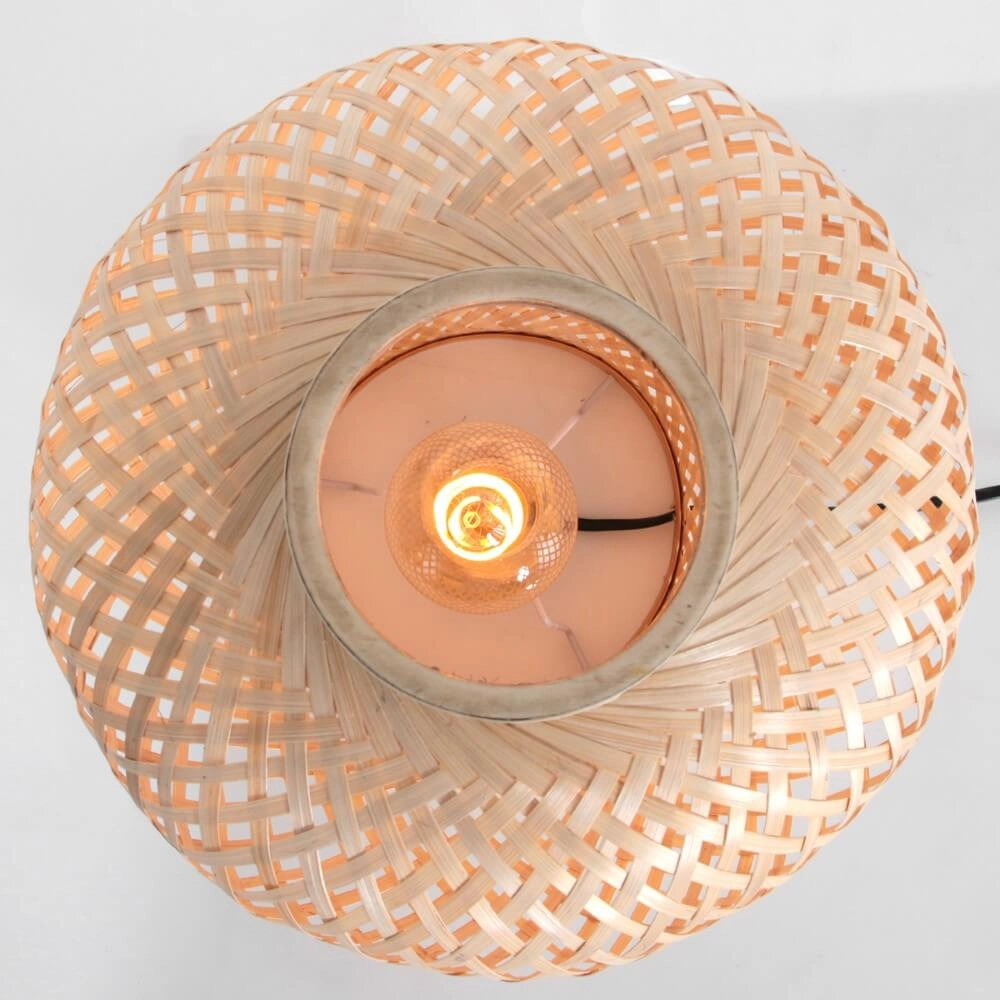 Tischlampe aus Bambus Maze Ø 30cm Steinhauer 8712746147230