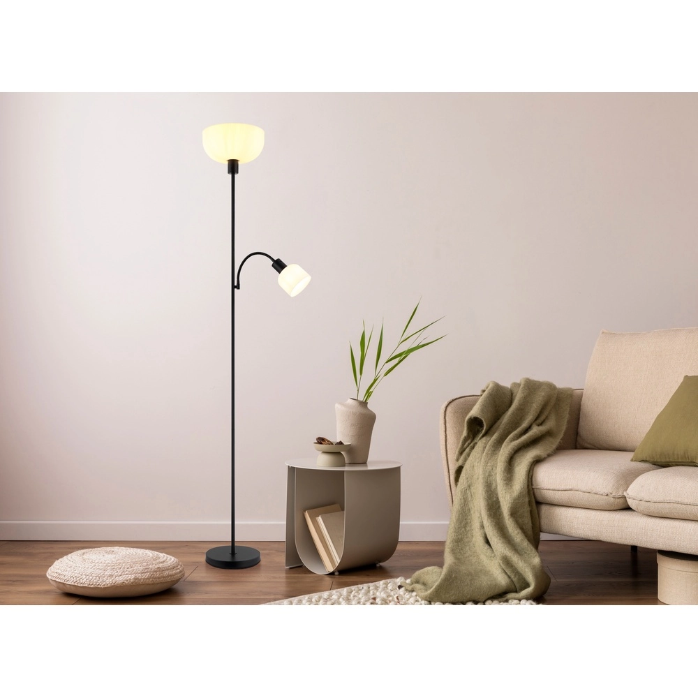 Stehlampe Hinton Schwarz Globo 9007371572427