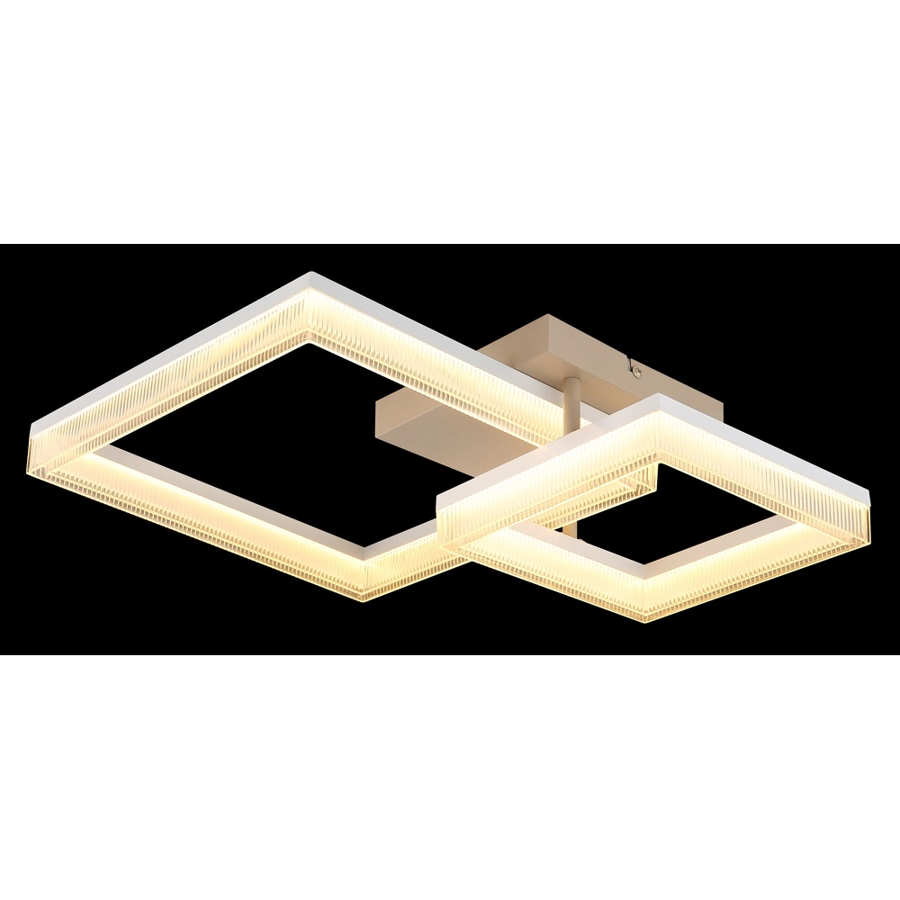 Moderne Deckenleuchte Zara sandbraunes Quadrat Globo 9007371576074