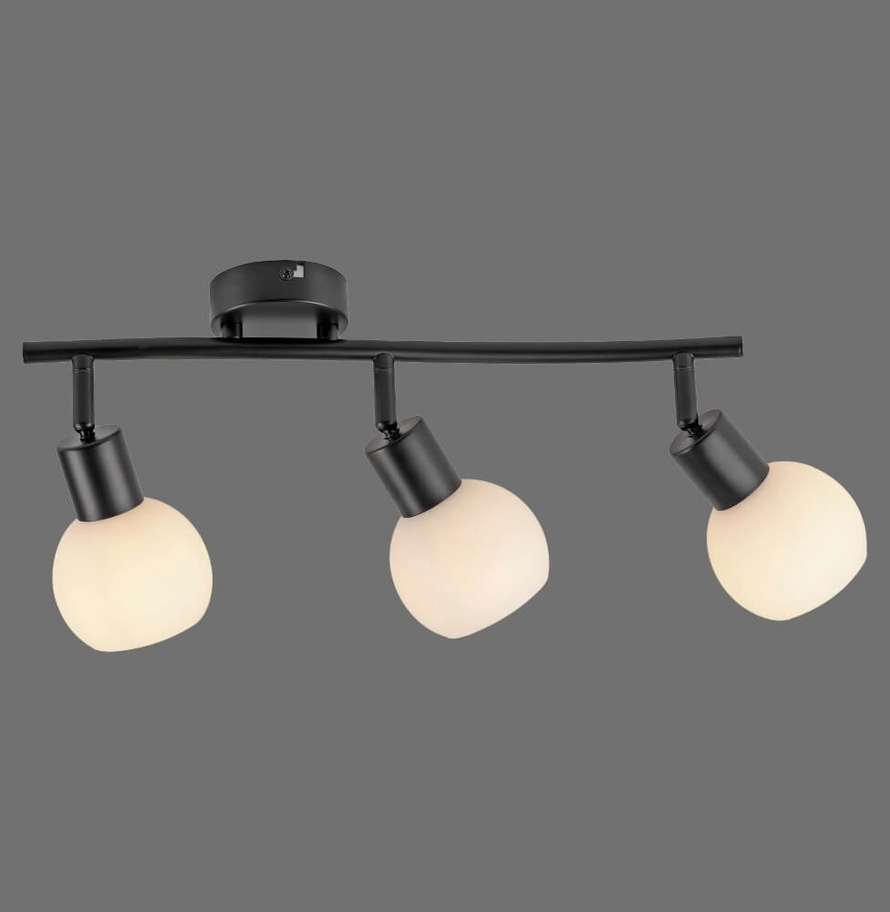 Schwarze Deckenleuchte Loki 3-flammig Just Light 4043689000776