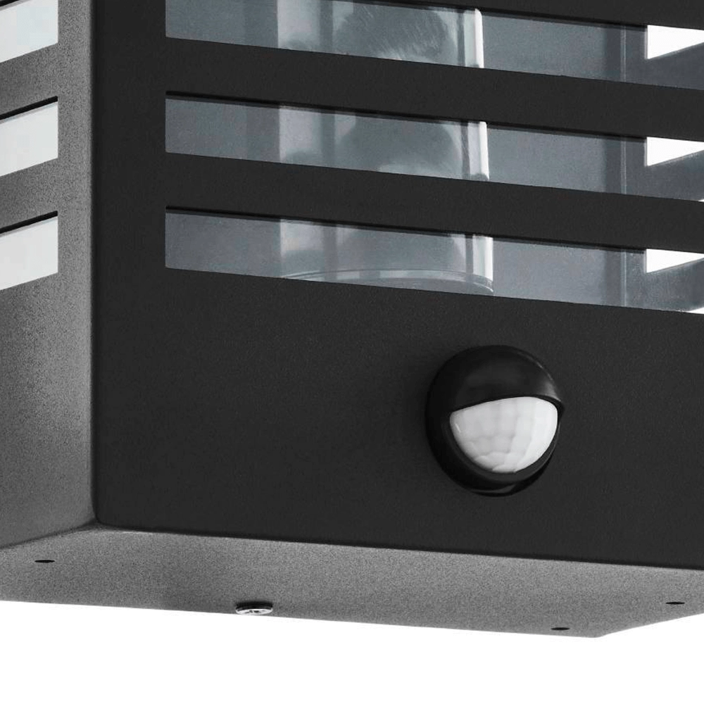 Schwarze Außenlampe Alamonte 3 mit Sensor Eglo 9008606230112