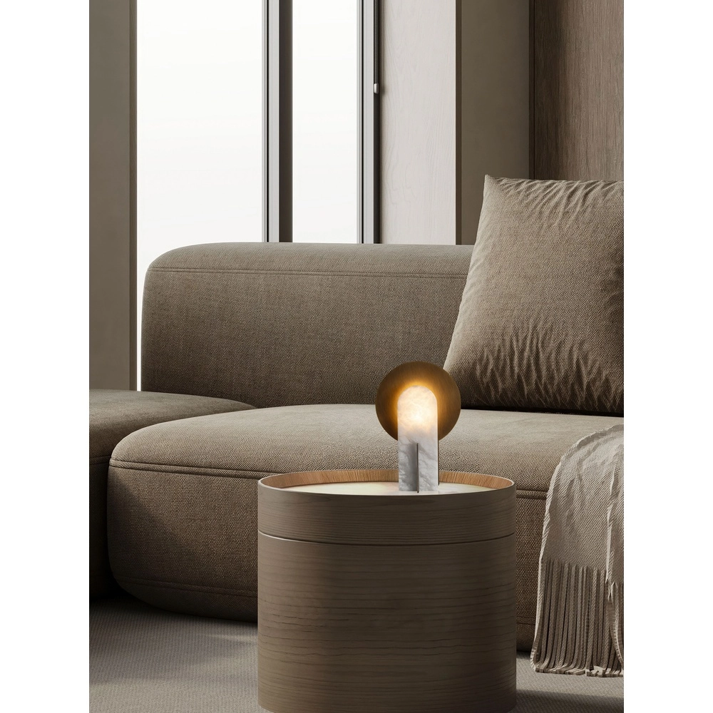 Design-Tischlampe Aviel Antikes Messing Lyora 5212063503809