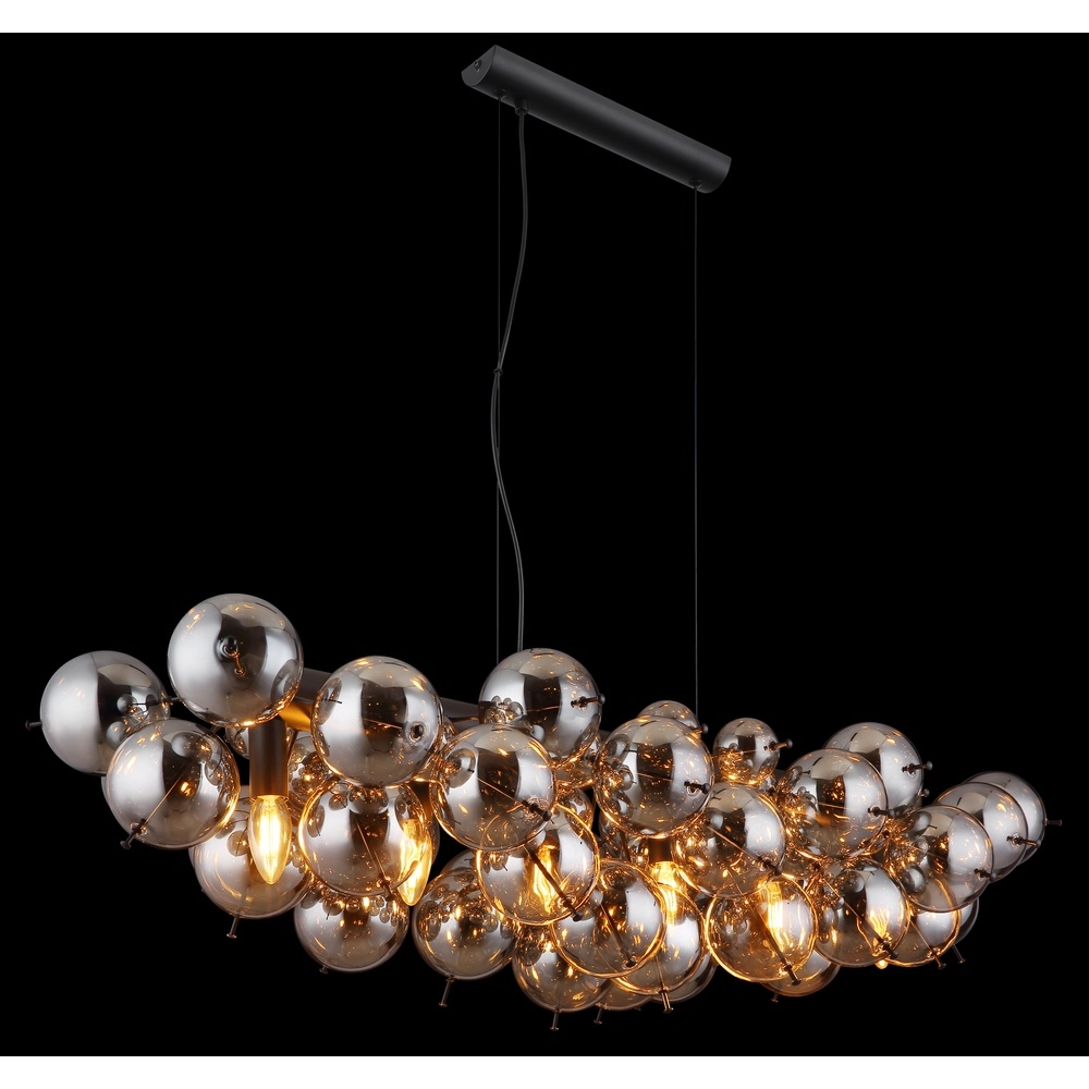Einzigartige Pendellampe Udo Rauchglas 100 cm Globo 9007371471263