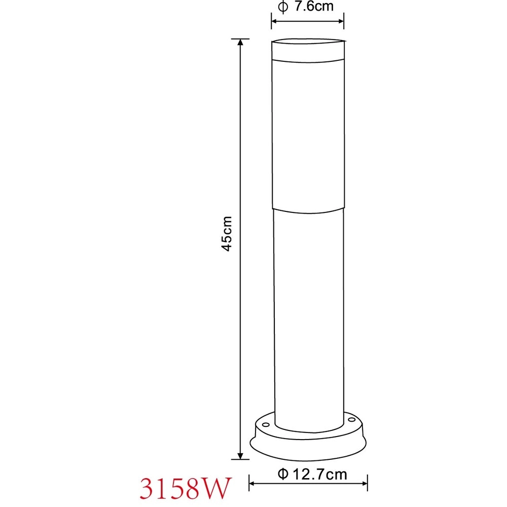 Gartenlampe Boston Holz mit Weiß Globo 9007371423132