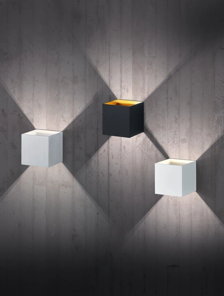 LED-Wandstrahler Louis Up - Down metal Grey Trio 4017807371765