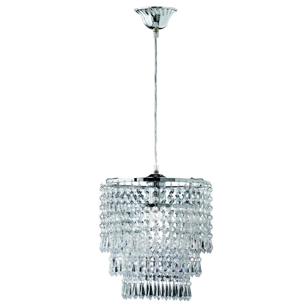 Pendelleuchte Orient chrom mit Kristall Trio 4017807149289