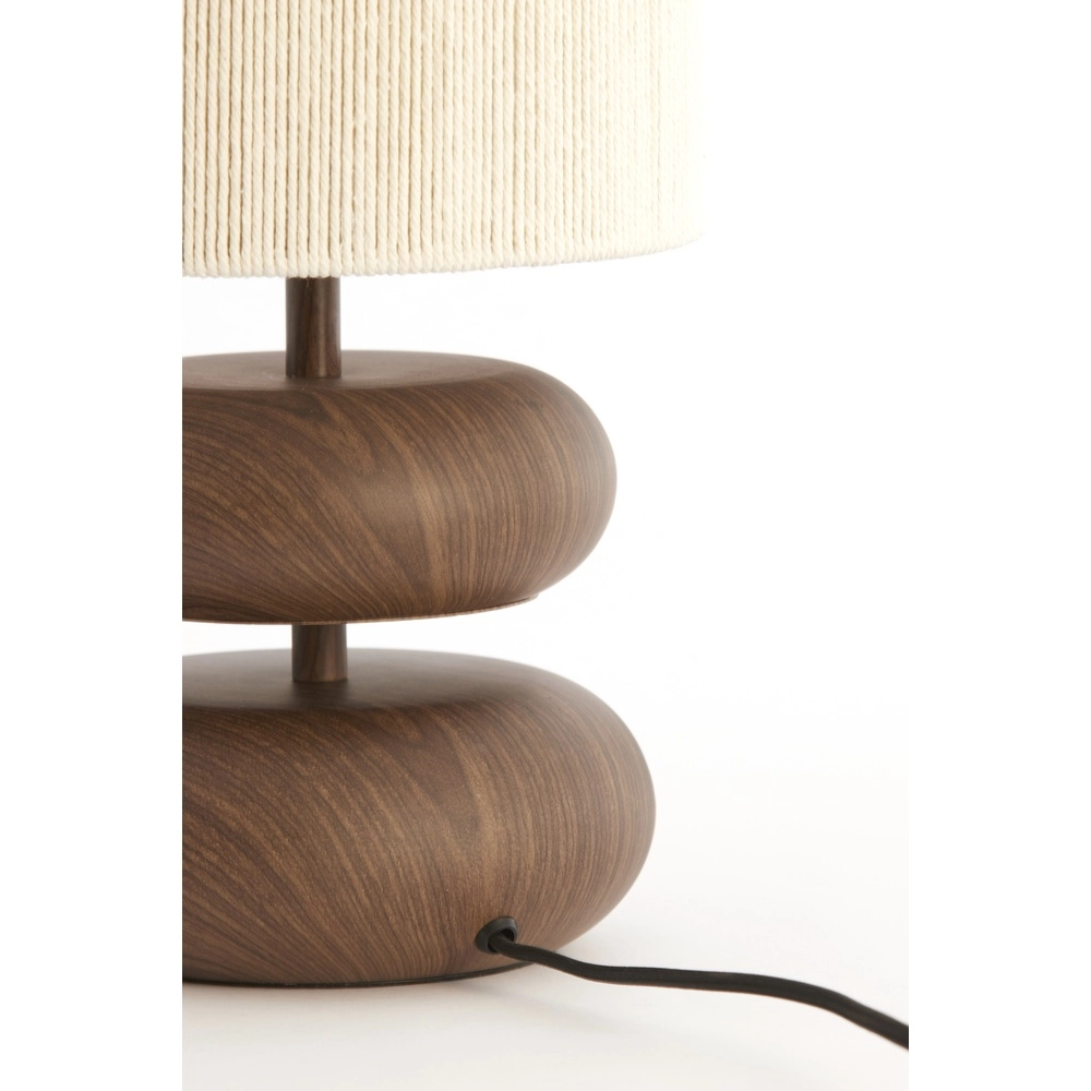 Tischlampe Danialo 50,5 cm – dunkles Holz Light & Living 8717807815202