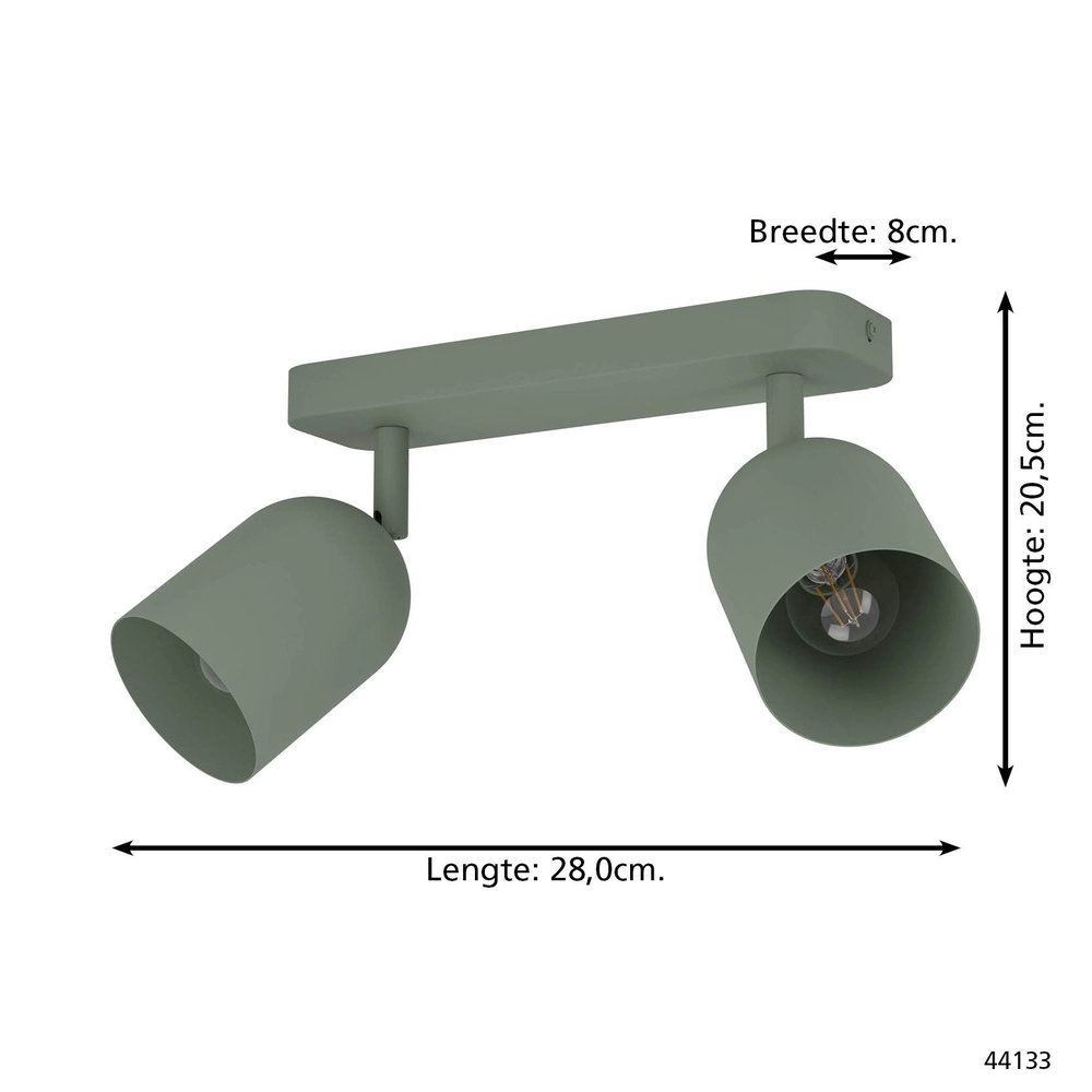 Design-Deckenstrahler Tilston 2-hellgrün Eglo 9008606359660