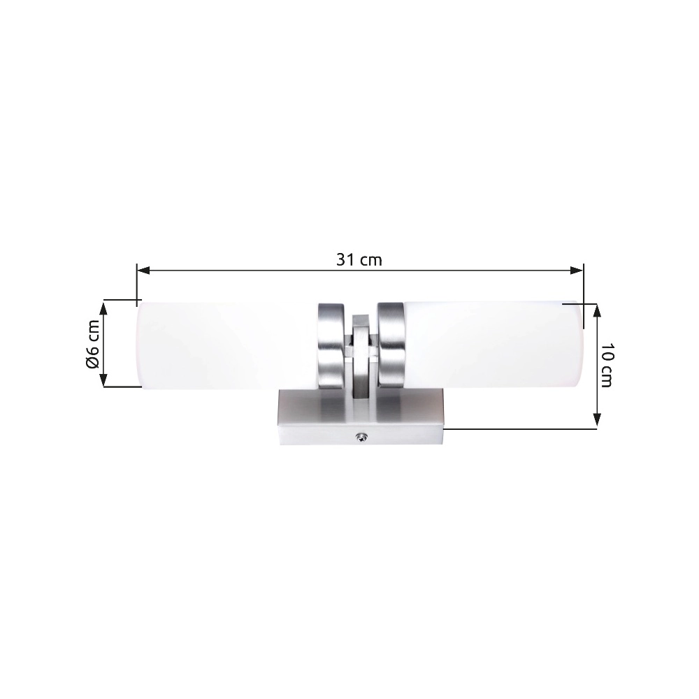 Wandlampe Space Doppelnickel Globo 9007371157235