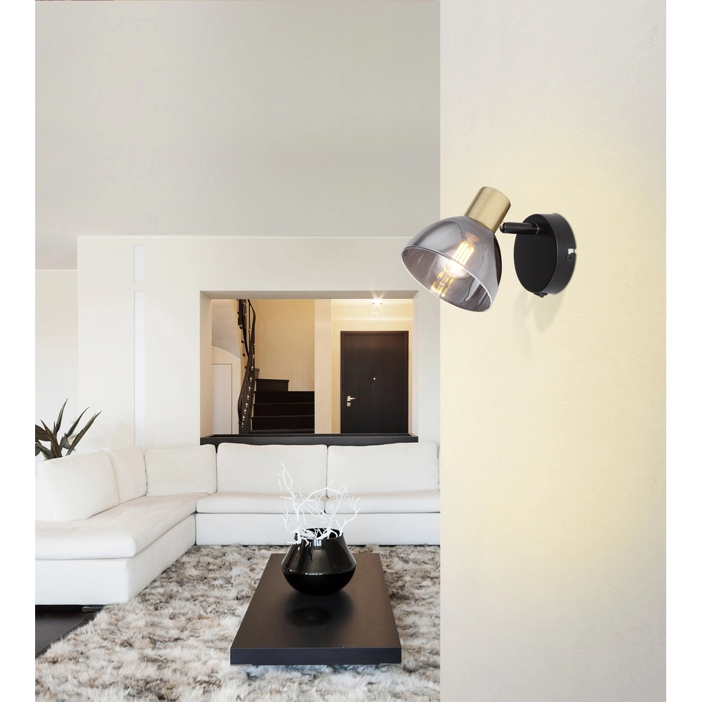 Design-Wandlampe Jay schwarz vom Rauch Globo 9007371393398