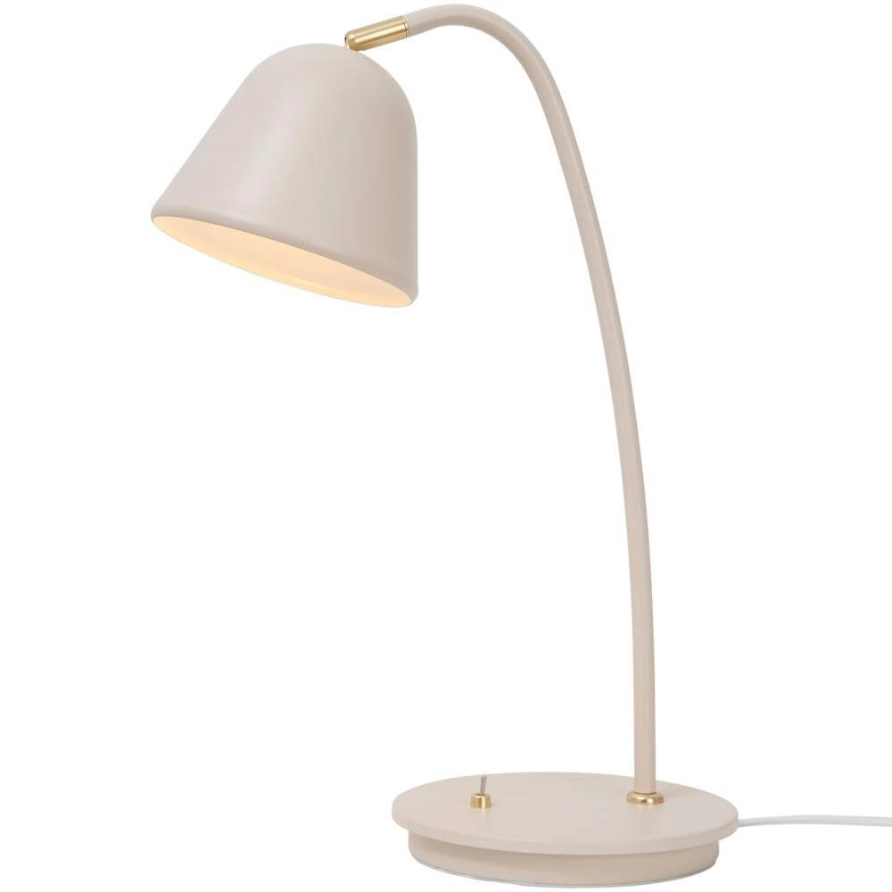 Tischlampe Fleur sandbraunes Design