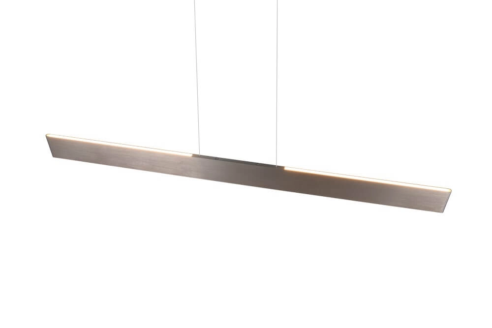 LED-Büro-Hängelampe Galway 150 cm – Edelstahl Trio 4017807616675