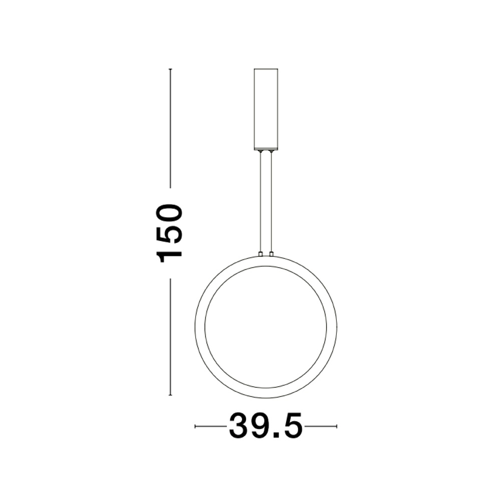 Runde Pendelleuchte Change Ø 39,5cm schwarz Lyora 5212017437273