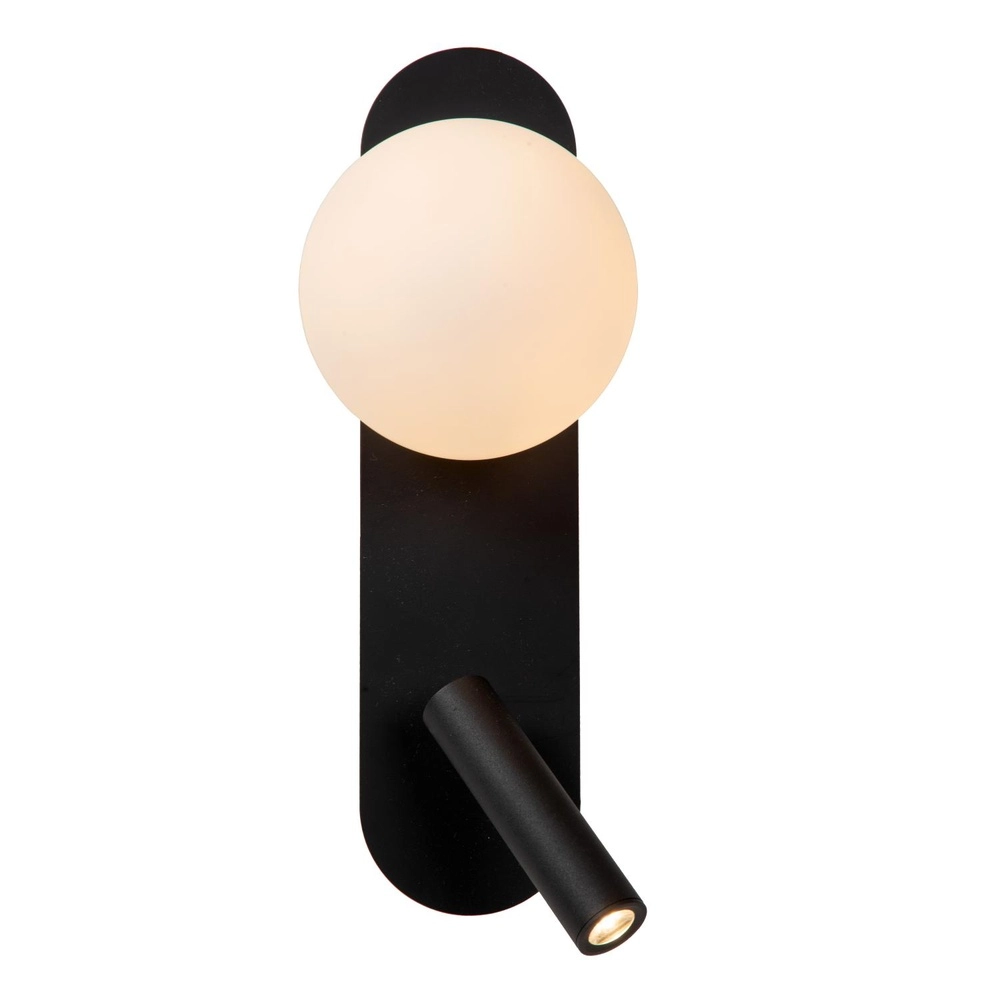 Nachttischlampe Kelly Schwarz Lucide 5411212771407