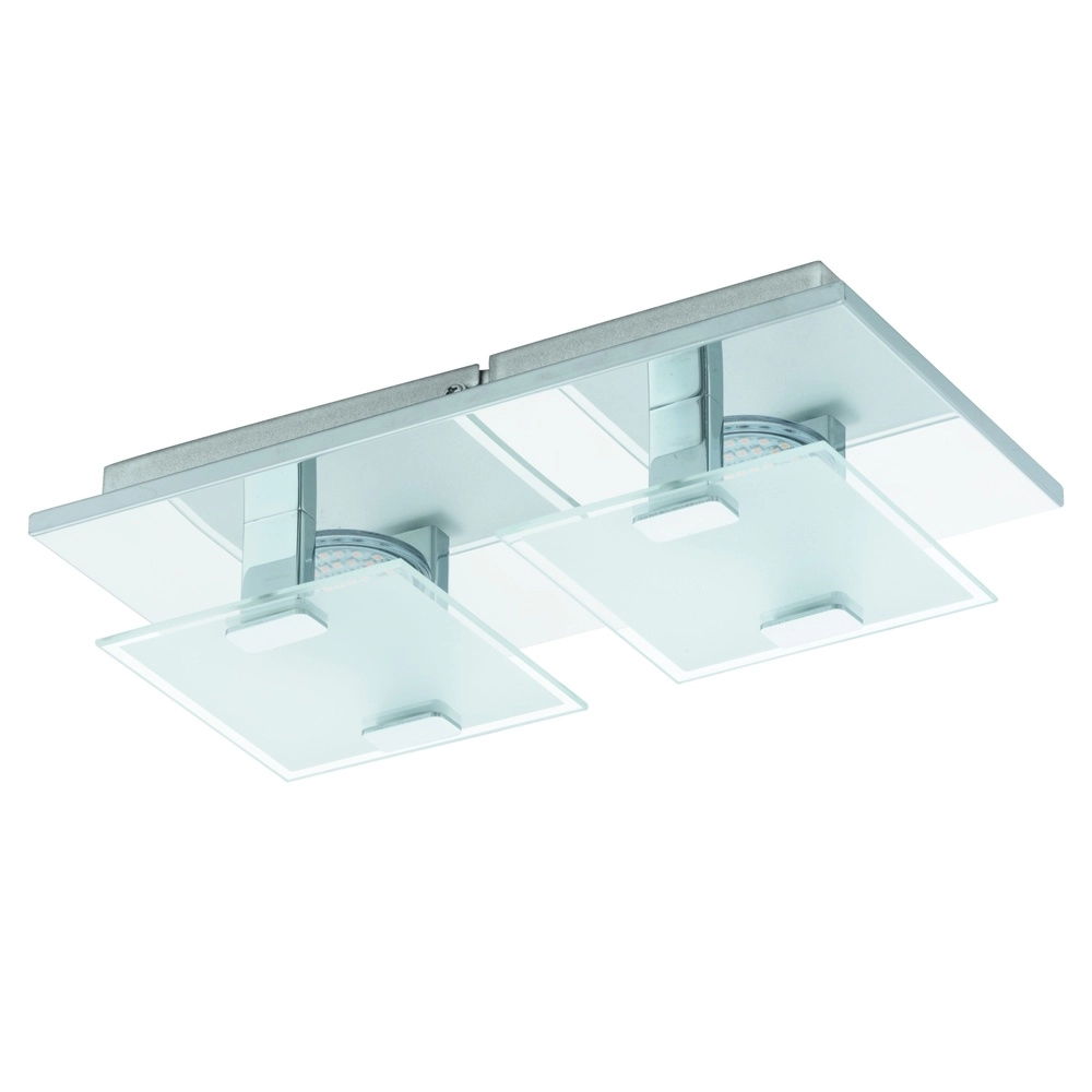 Moderne Deckenlampe Vicaro 2-Licht Chrom