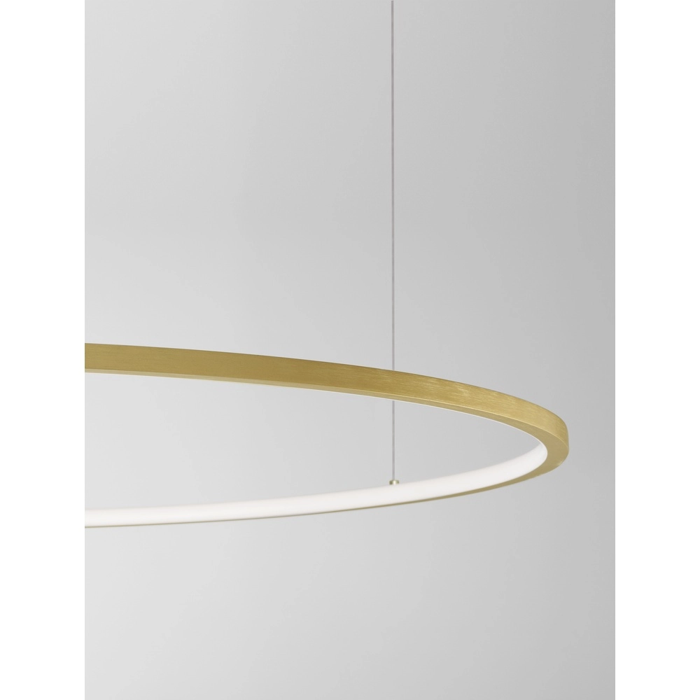 Runde Pendelleuchte Tarquin gold Ø 100cm Lyora 5212017438355