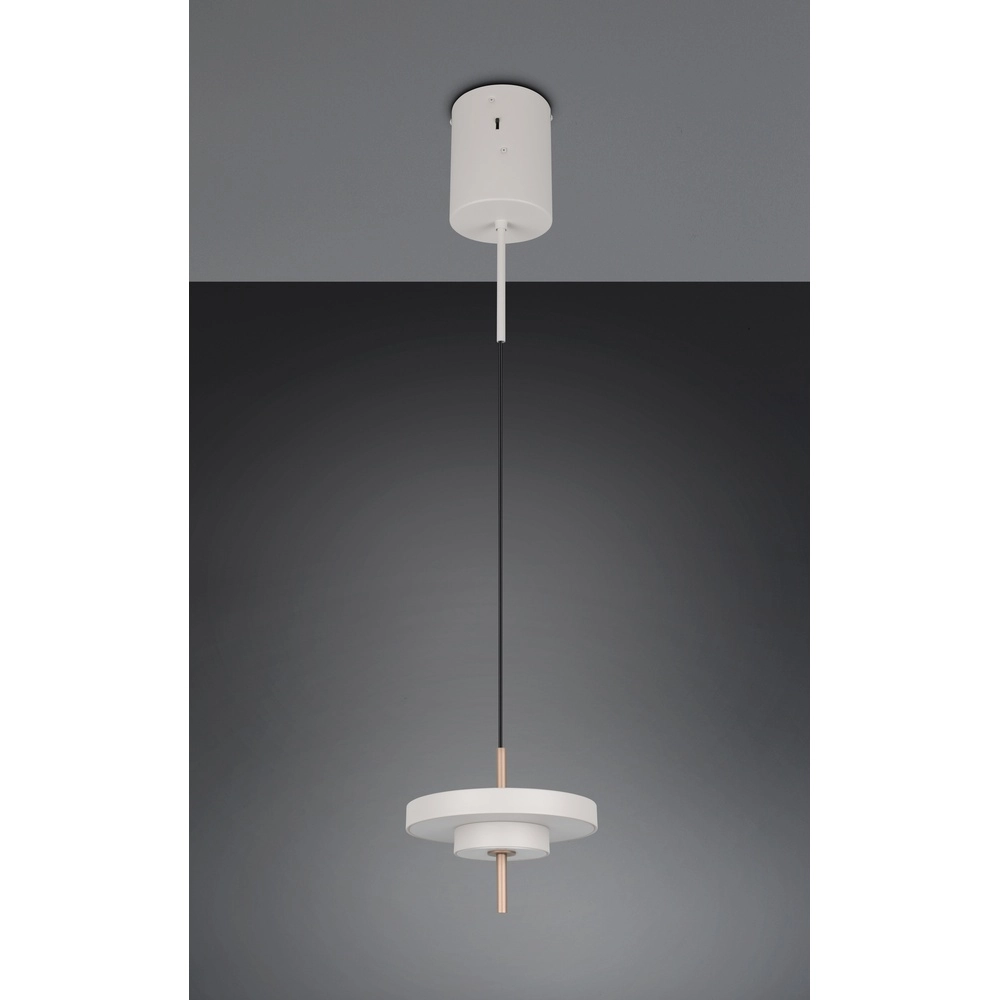Design-Pendelleuchte Keaton weiß Ø 20cm Trio 4017807653328
