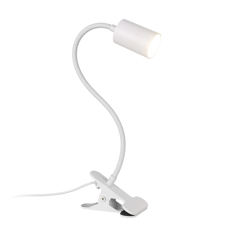 Klemmlampe Lardaro Weiß