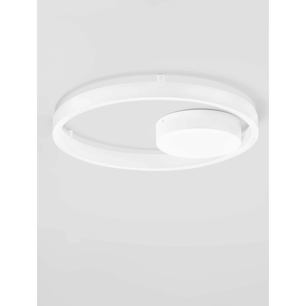 Deckenlampe Hedra rund Ø 40cm weiß Lyora 5212017448859