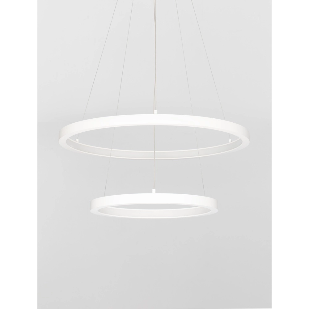 Weiße Pendelleuchte Empatia Design doppelt Lyora 5212017442697