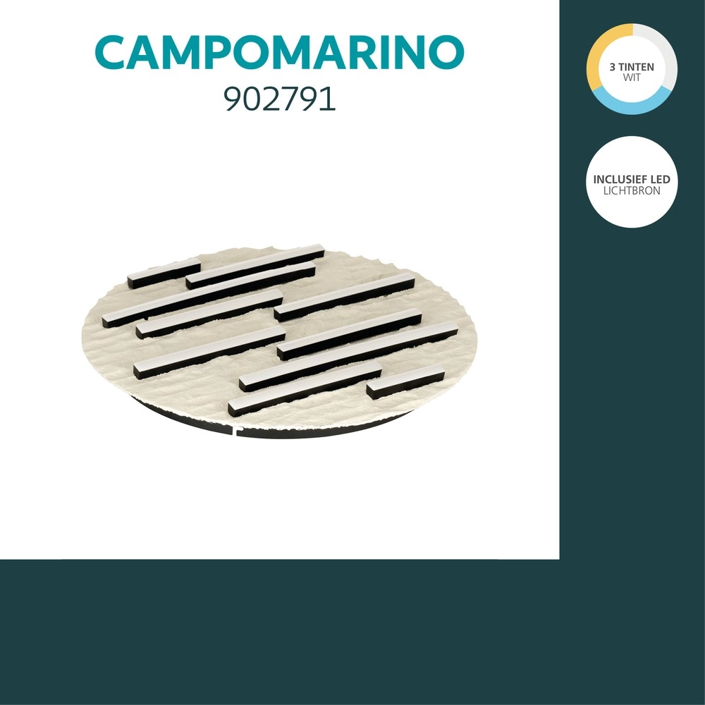 Deckenlampe Campomarino sandbraun Ø 48 cm Eglo 9008606409082
