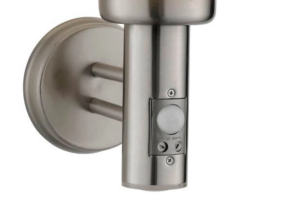 Wandleuchte aus Edelstahl Orb Sensor Searchlight 5013874402974