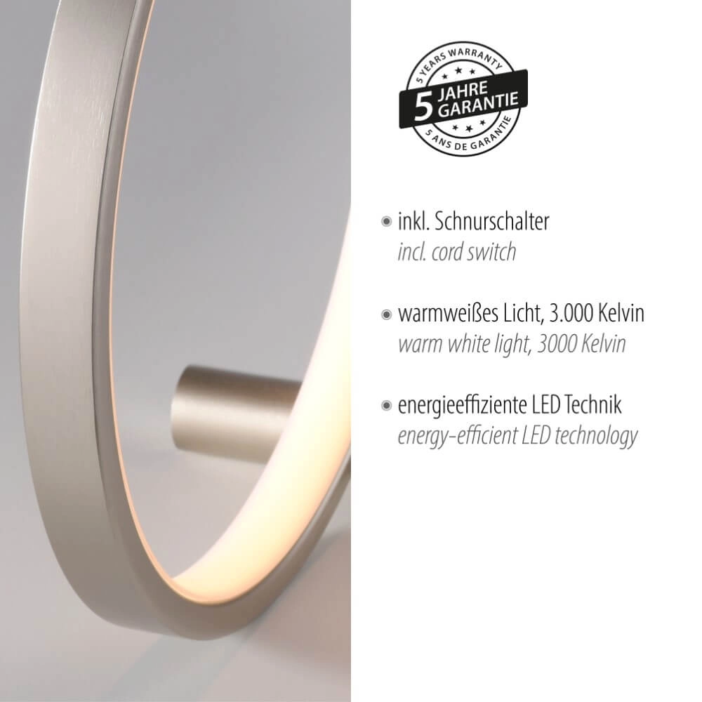 Tischlampe Mini Ritus Silber Just Light 4043689002084