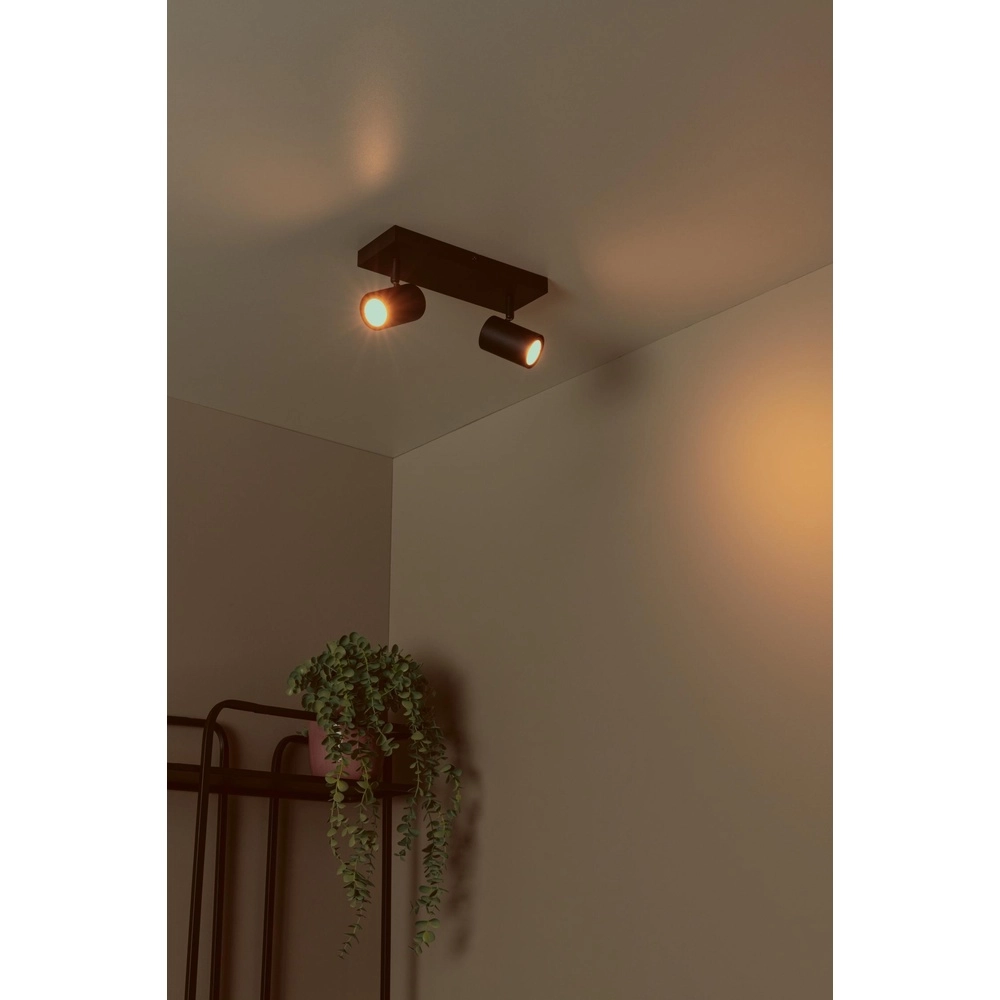 Deckenlampe Amigo 2-Licht Schwarz Lucide 5411212531018