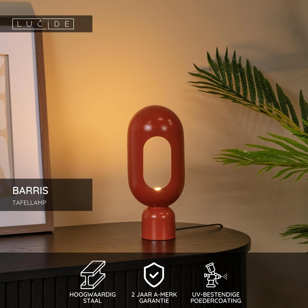 Tischlampe Barris Terrakotta Lucide 5411212051592
