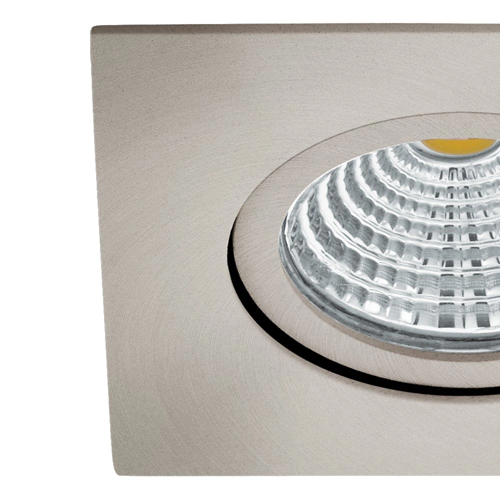 Einstellbarer LED-Spot Saliceto quadratisch - 6w - 2700K Nickel matt Eglo 9002759983048