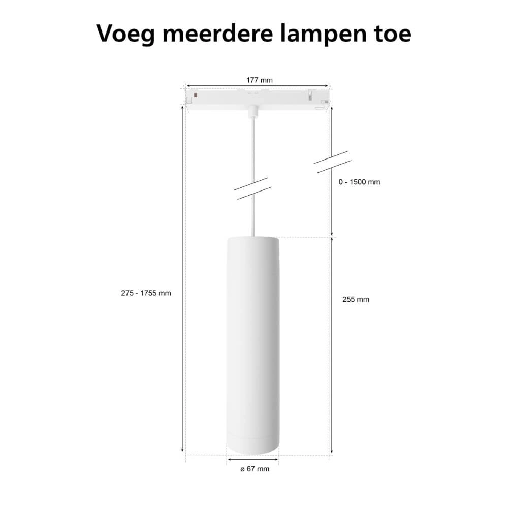 Hue Perifo - White and color Verlängerungs-Hängelampe weiß Philips 8719514407503