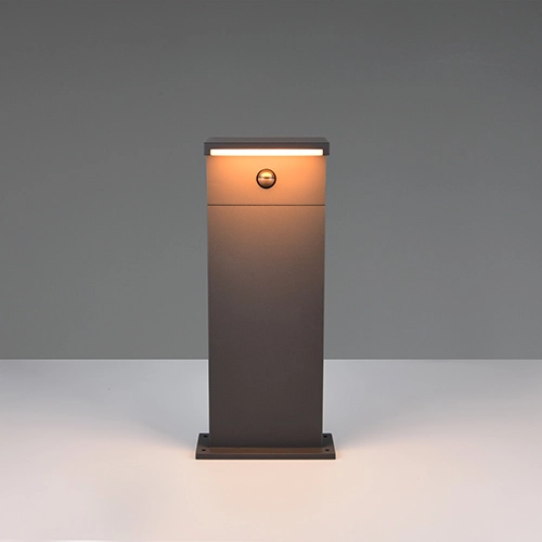 Moderne Gartenlampe Ravi Anthrazit mit Sensor 50 cm Trio 4017807686913