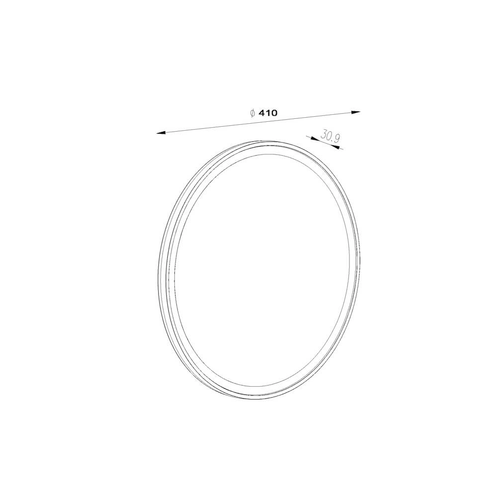 Spiegelleuchte Vasari Ø 40cm - mit LED Lyora 4255805301654