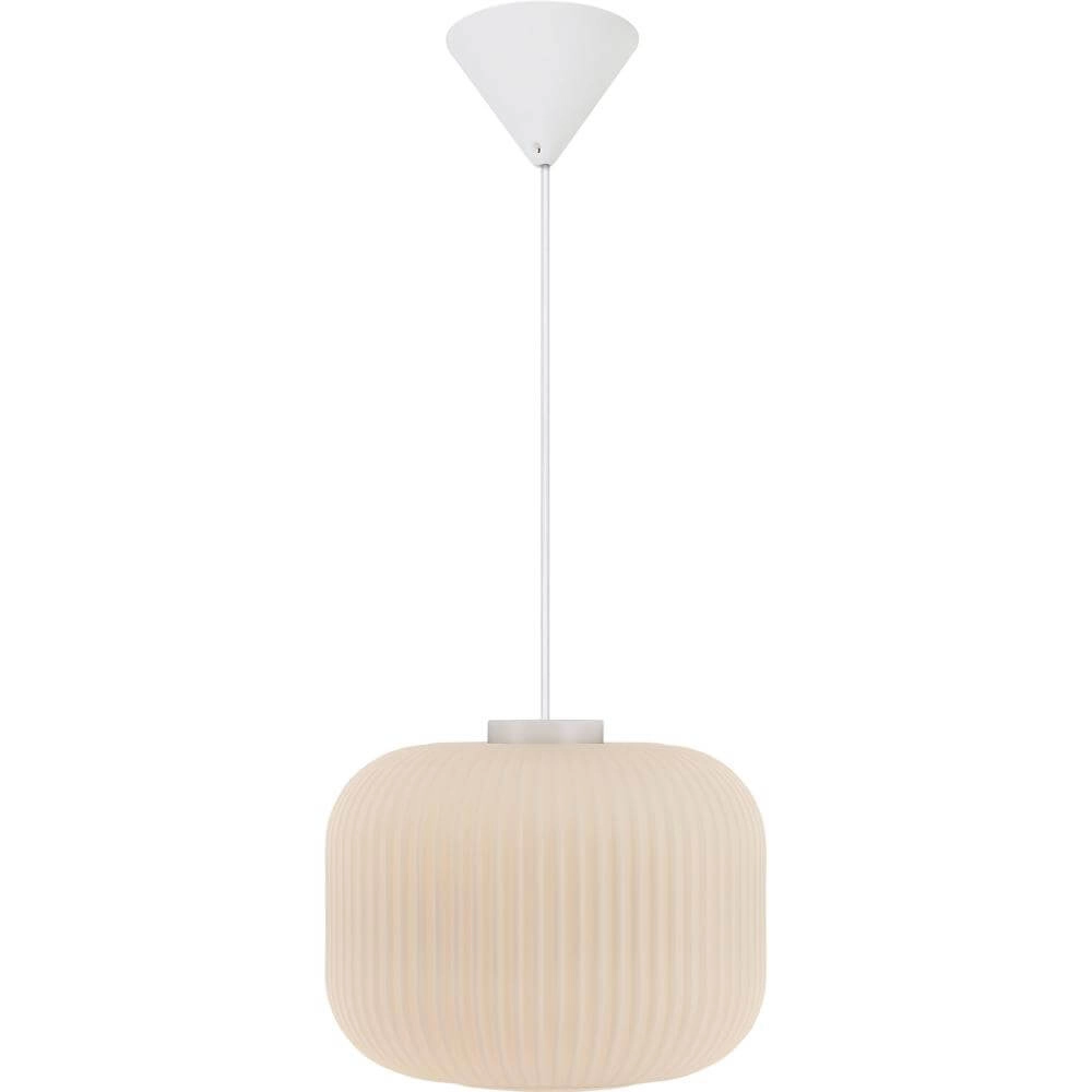 Weiße Pendelleuchte Milford Ø 30cm