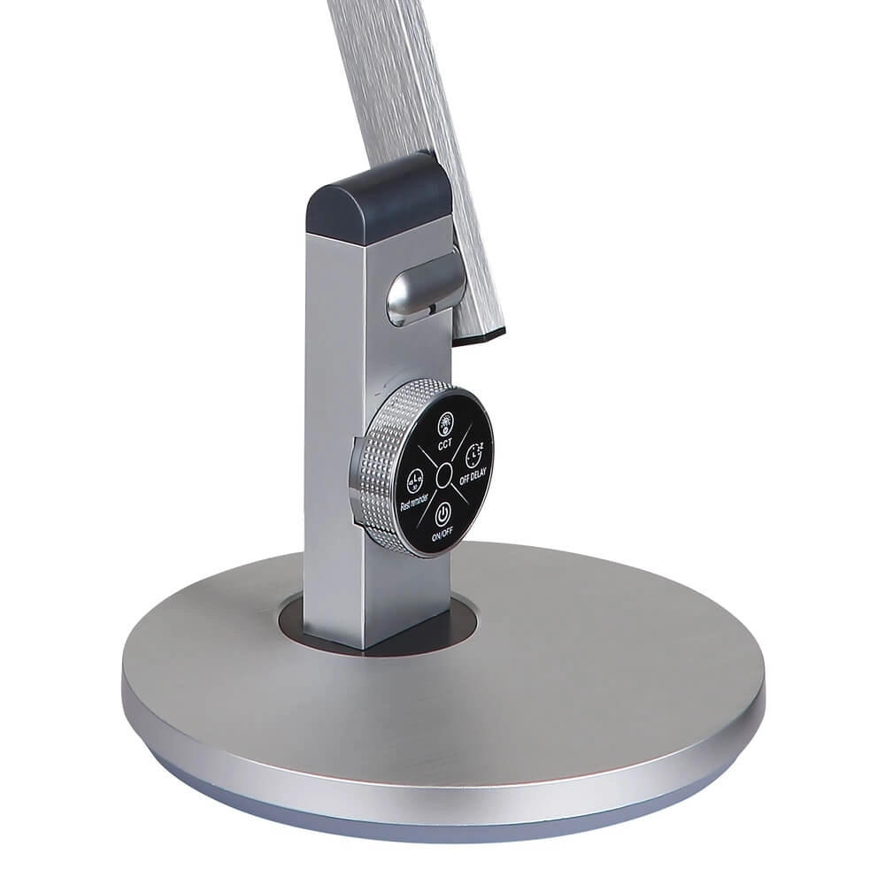 Schreibtischlampe Solana Silbergrau Globo 9007371449644