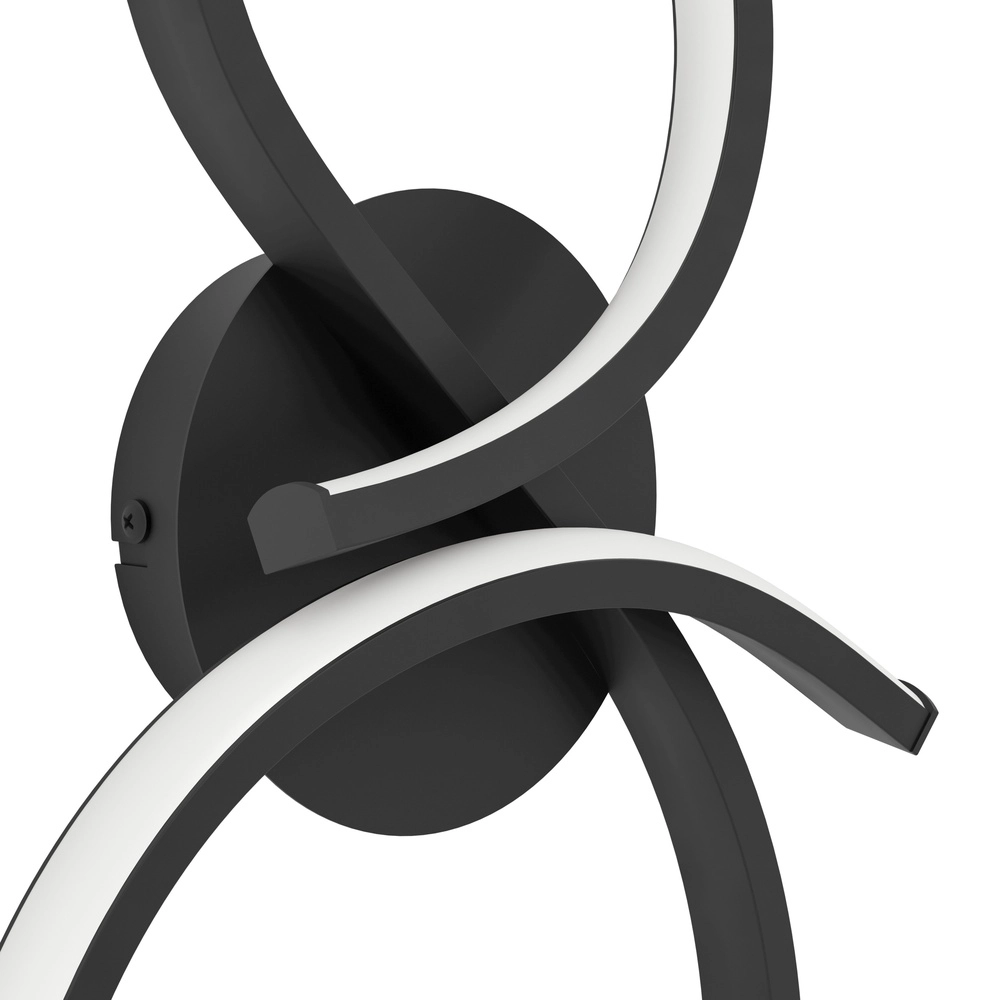 Moderne LED-Wandlampe Serpins 40 cm – Schwarz Eglo 9008606313679