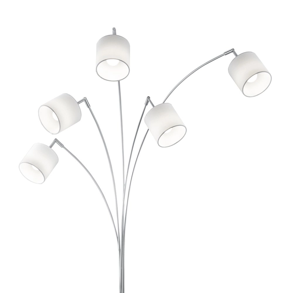 Tischlampe Lampenschirm Tommy 5-leichter grau Trio 4017807395143