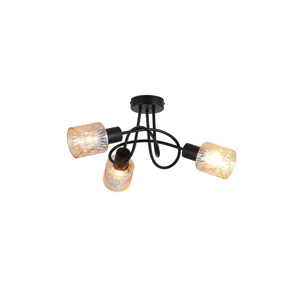 Deckenlampe Knot schwarz 5-flammig