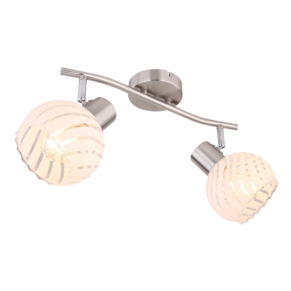 Deckenlampe Willy Nickel 2-Light