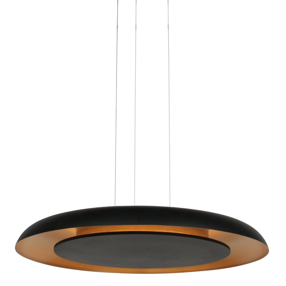 Pendelleuchte Golden Veil schwarz Ø 60cm