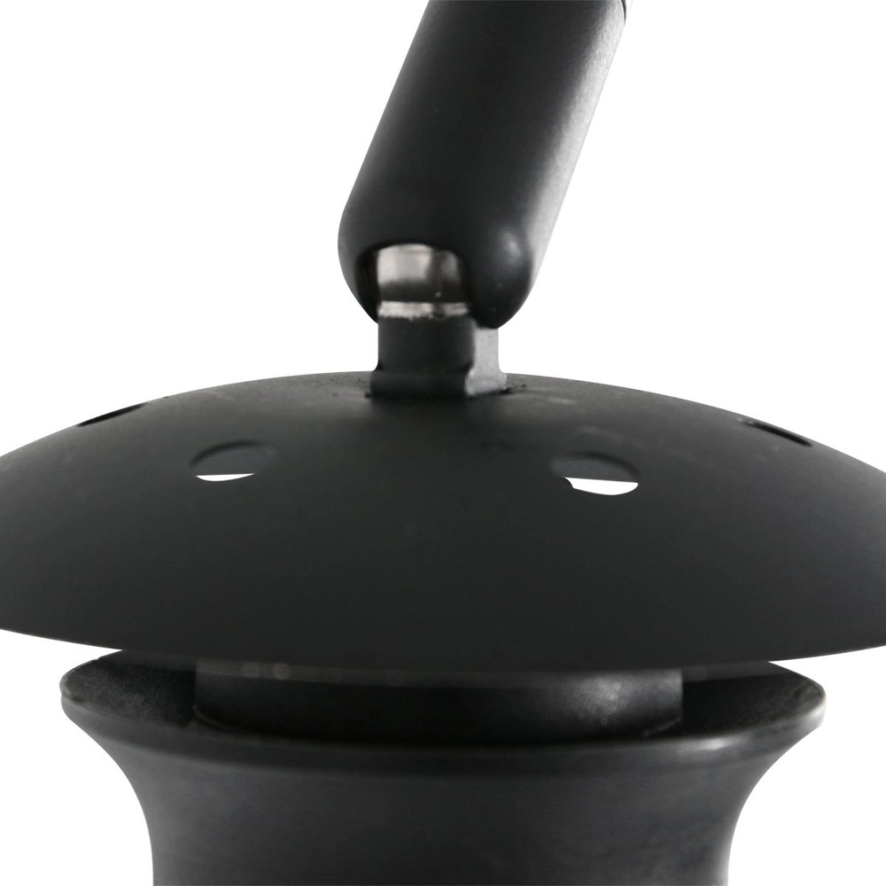 Wandleuchte Bogen Sparkled Light schwarz mit Rattanhaube Steinhauer 8712746181982