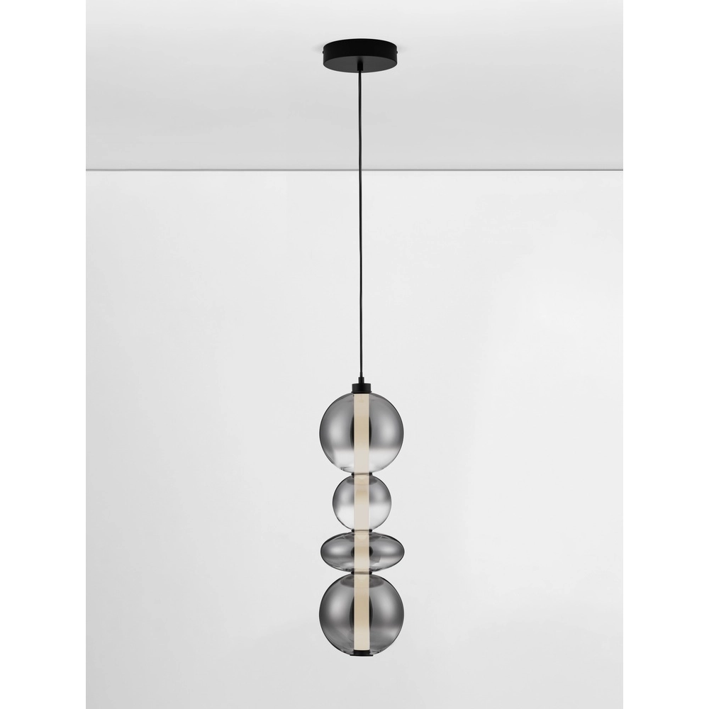 Pendelleuchte Bally Rauchglas 62cm Lyora 5212017449177
