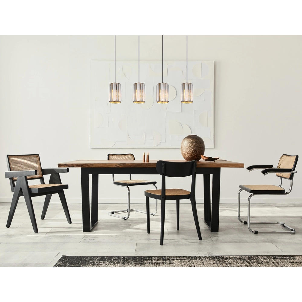 Pendellampe Run 4-Licht Holz Globo 9007371519965