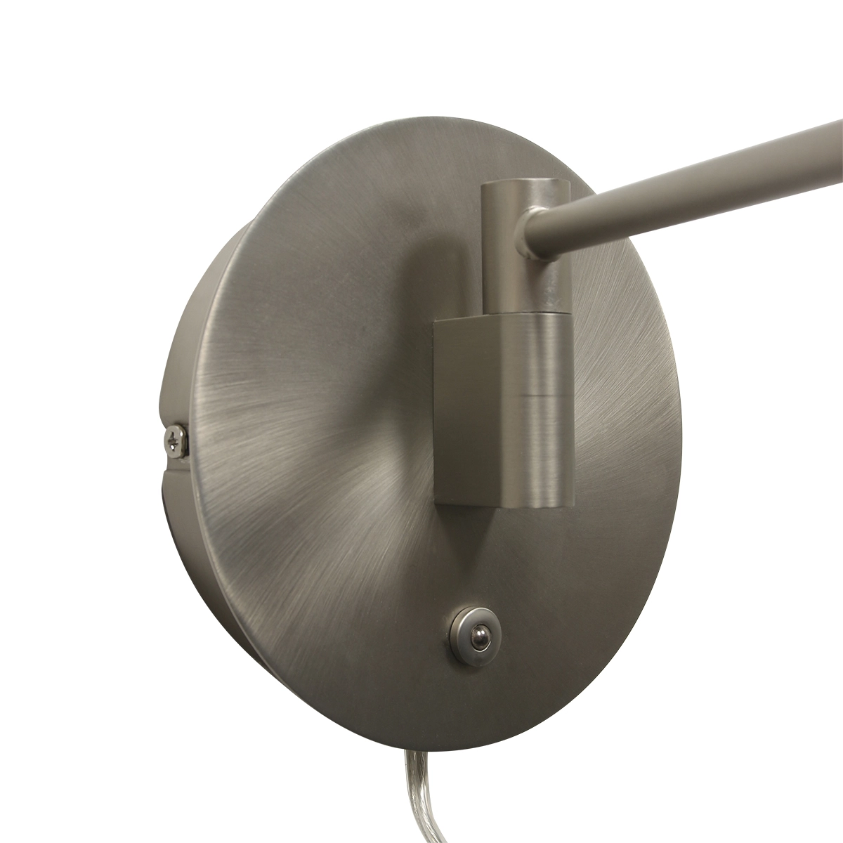 LED-Wandleselampe Turound 10 W – 2700 K – 62 cm Edelstahl-Klarglas Steinhauer 8712746133370
