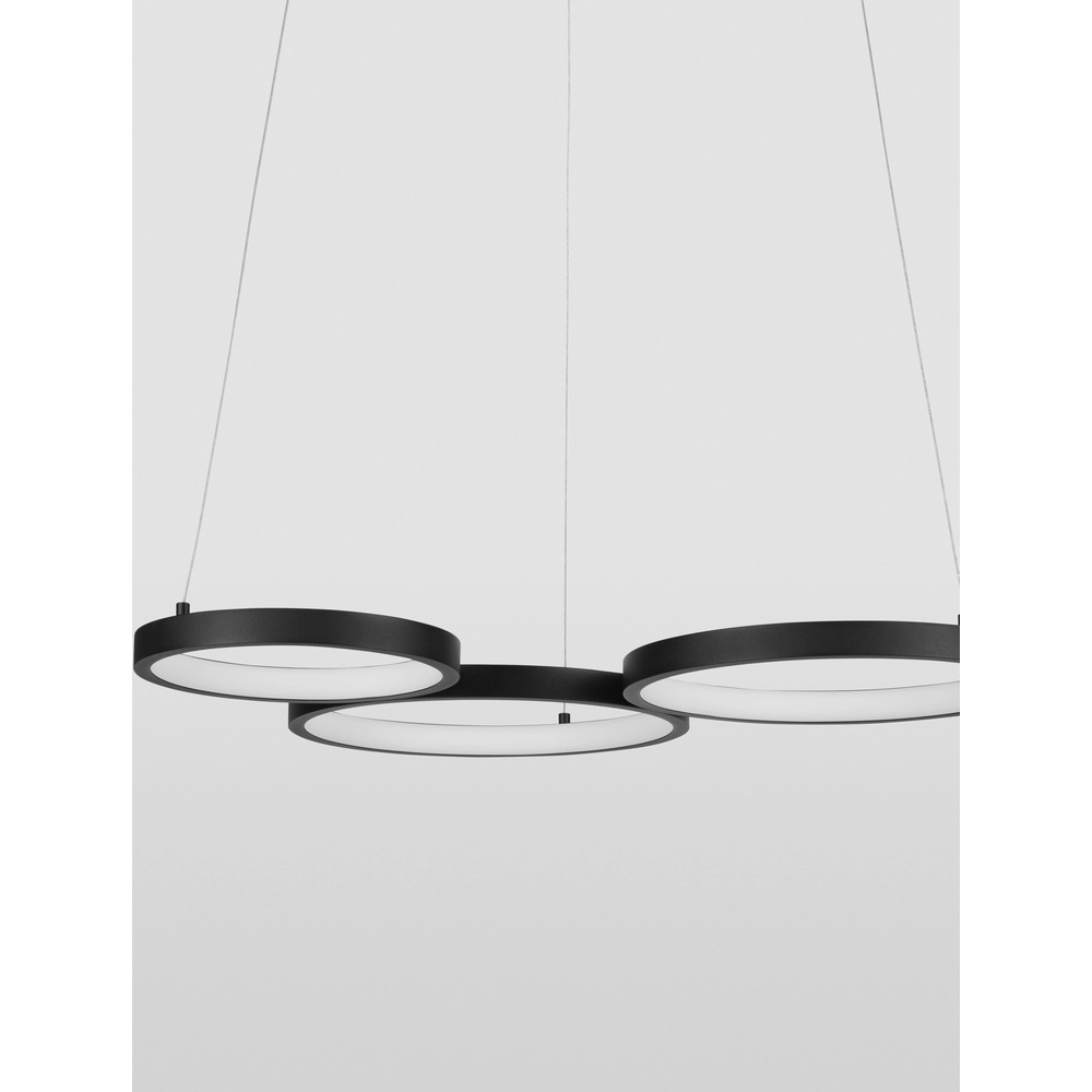 Moderne Pendelleuchte Magnus schwarz 55cm Lyora 5212017433169