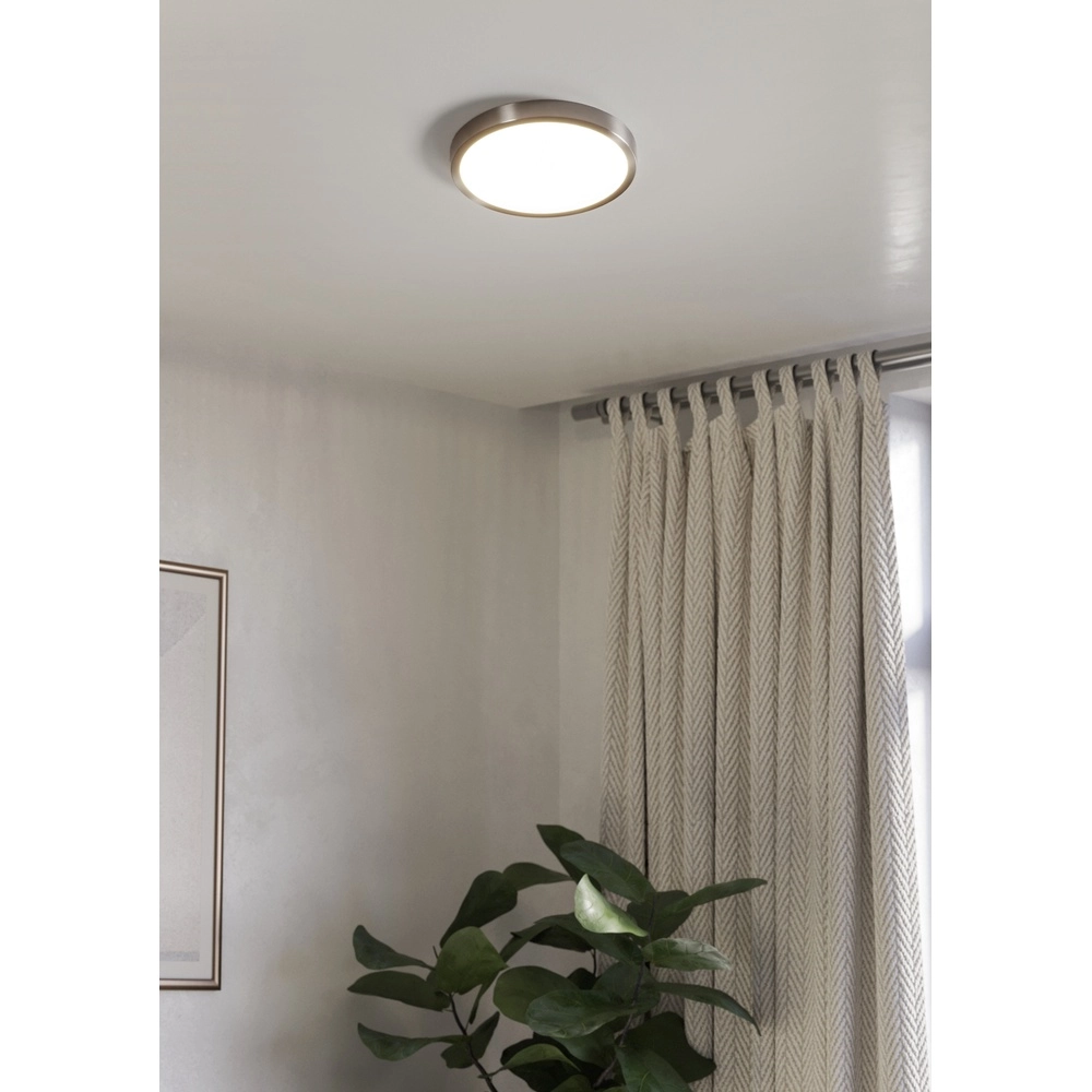 LED-Deckenlicht Fueva 6 rund – Edelstahl – Ø 27,8 cm Eglo 9008606330249