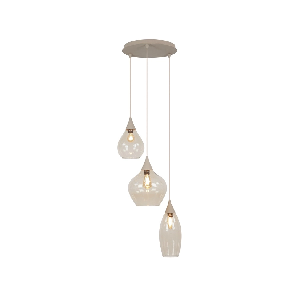 Pendellampe Cambio Sandbraun 3-Licht