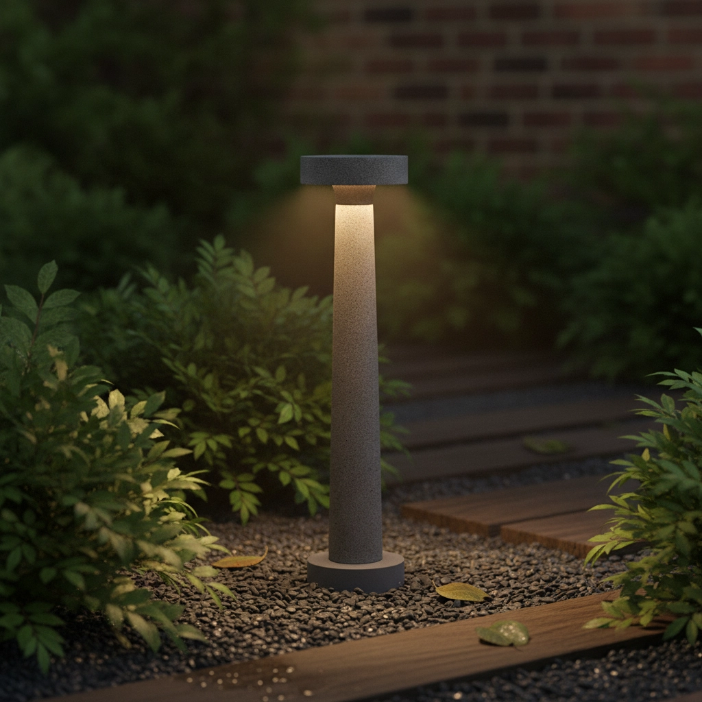Gartenleuchte Cram Beton grau 50cm